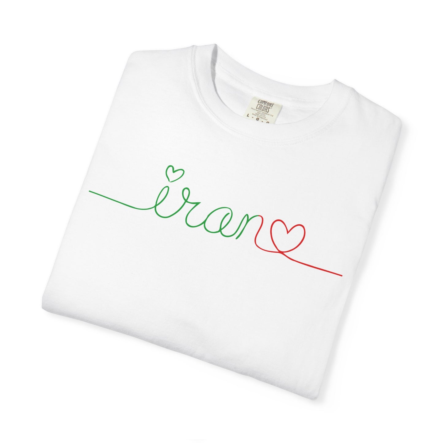 Iran Heart - Flag Colors Premium Tee