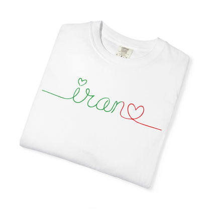 Iran Heart - Flag Colors Premium Tee
