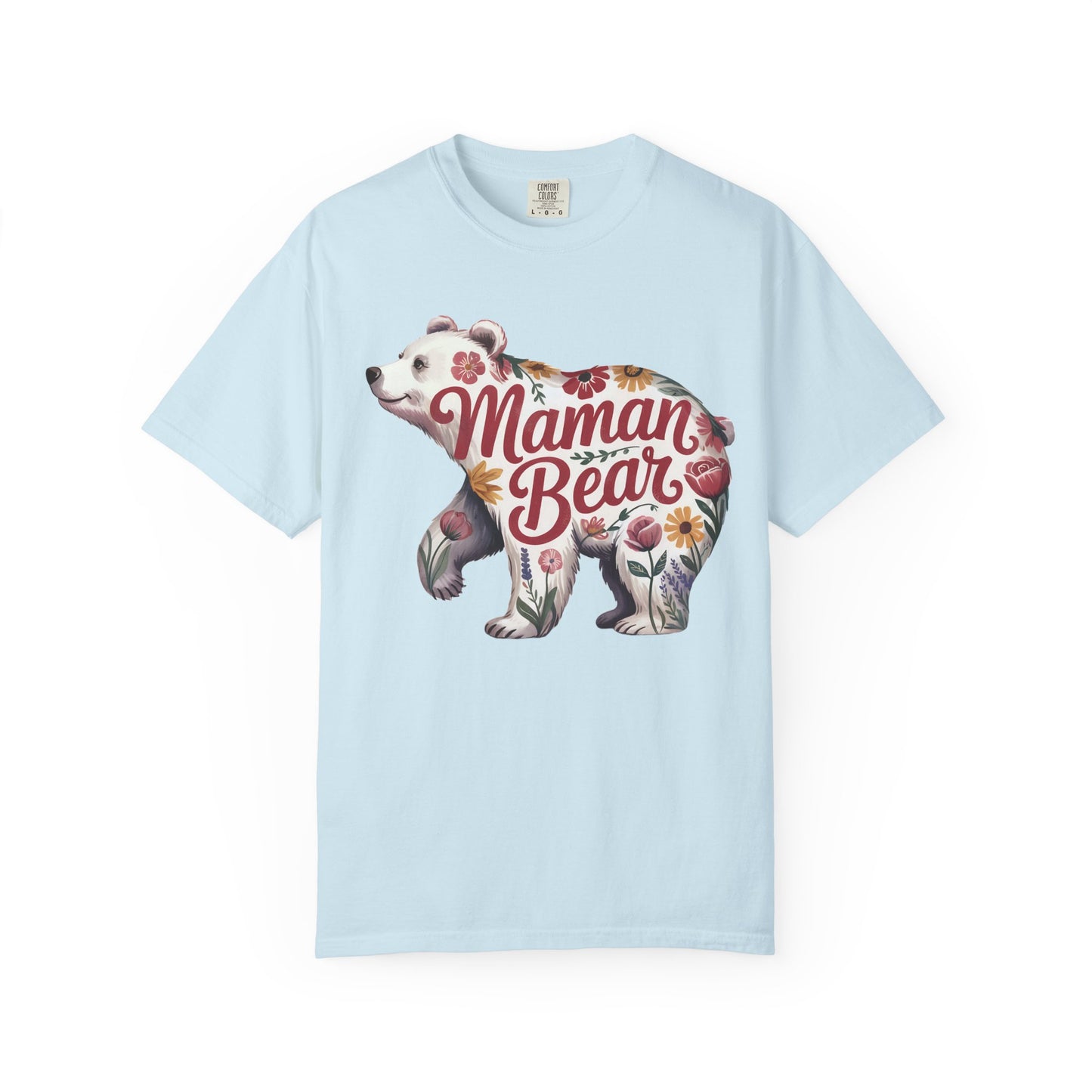 Maman Bear Floral  Premium Tee
