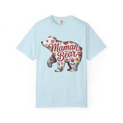 Maman Bear Floral  Premium Tee