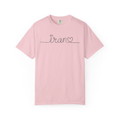 Iran Heart Line Art Premium Tee