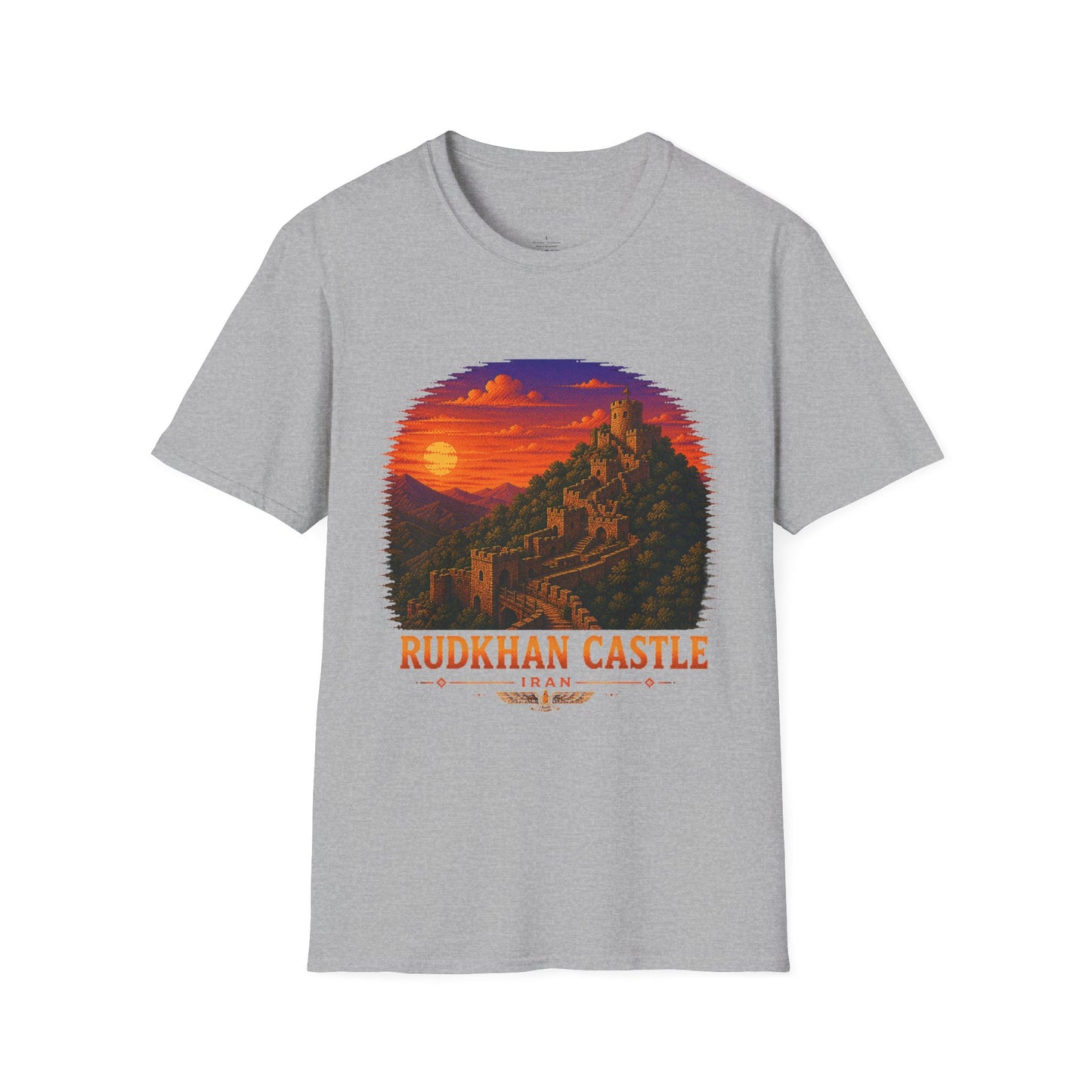 Rudkhan Castle - Pixel Art Unisex T-Shirt