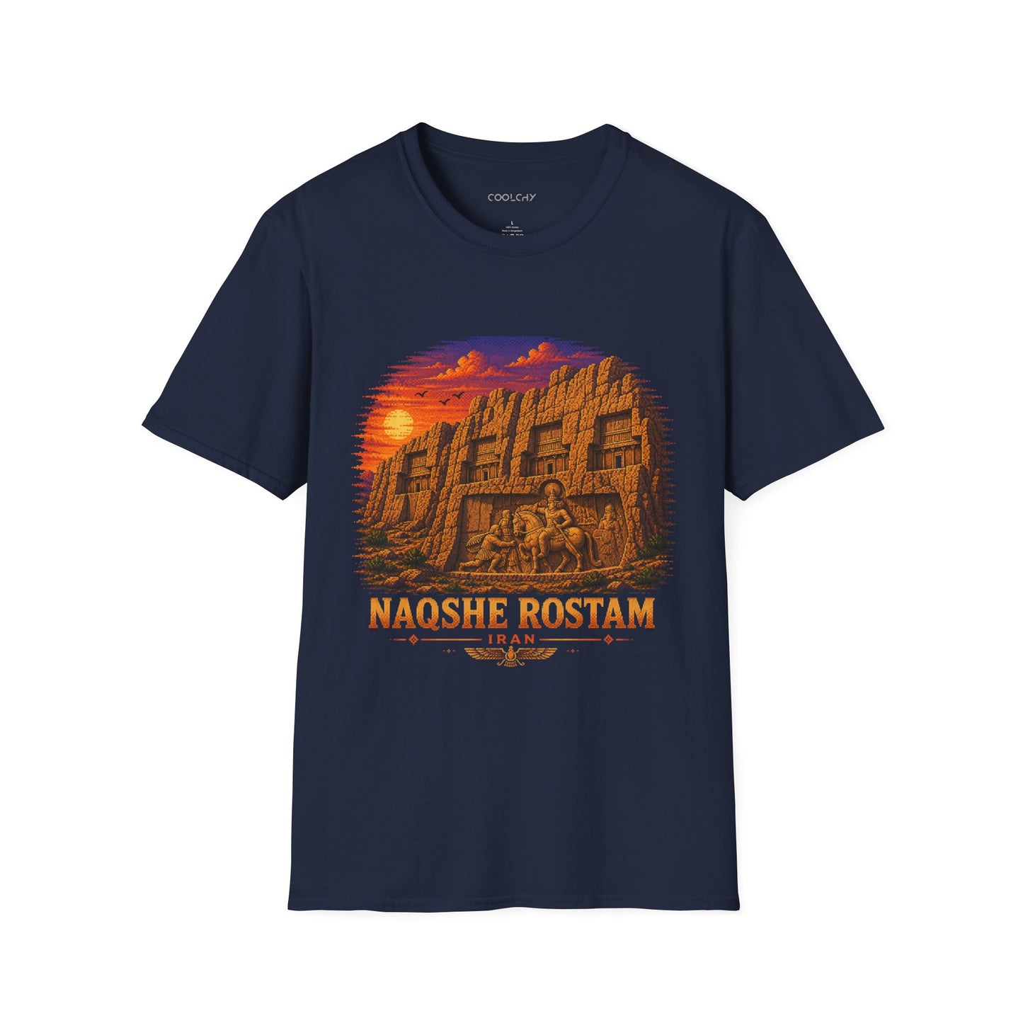 Naqshe Rostam - Pixel Art Unisex T-Shirt