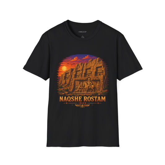 Naqshe Rostam - Pixel Art Unisex T-Shirt