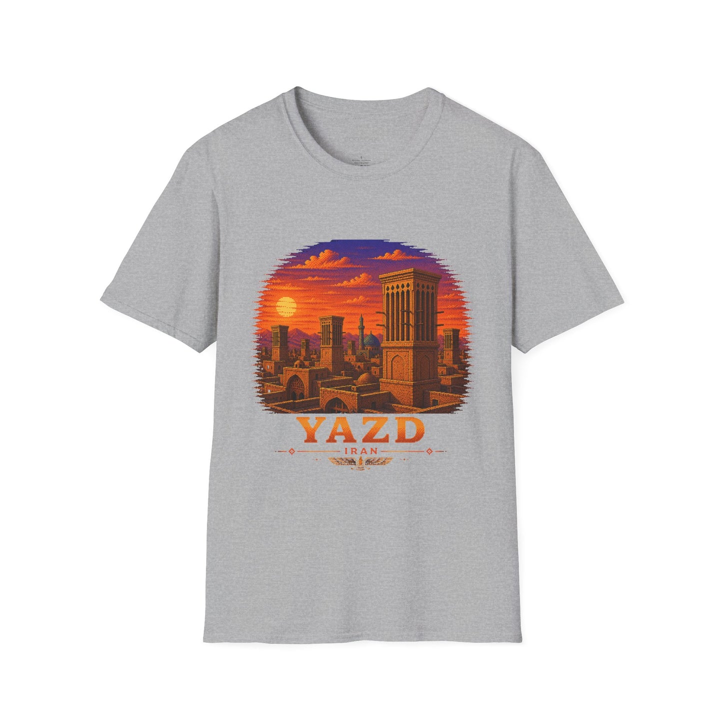 Yazd Windcatchers - Pixel Art Unisex T-Shirt