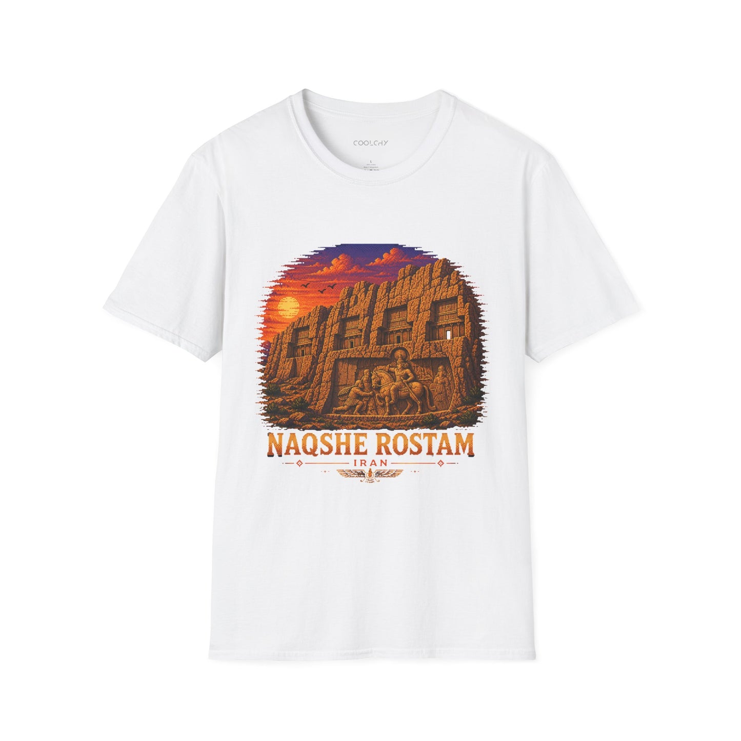 Naqshe Rostam - Pixel Art Unisex T-Shirt