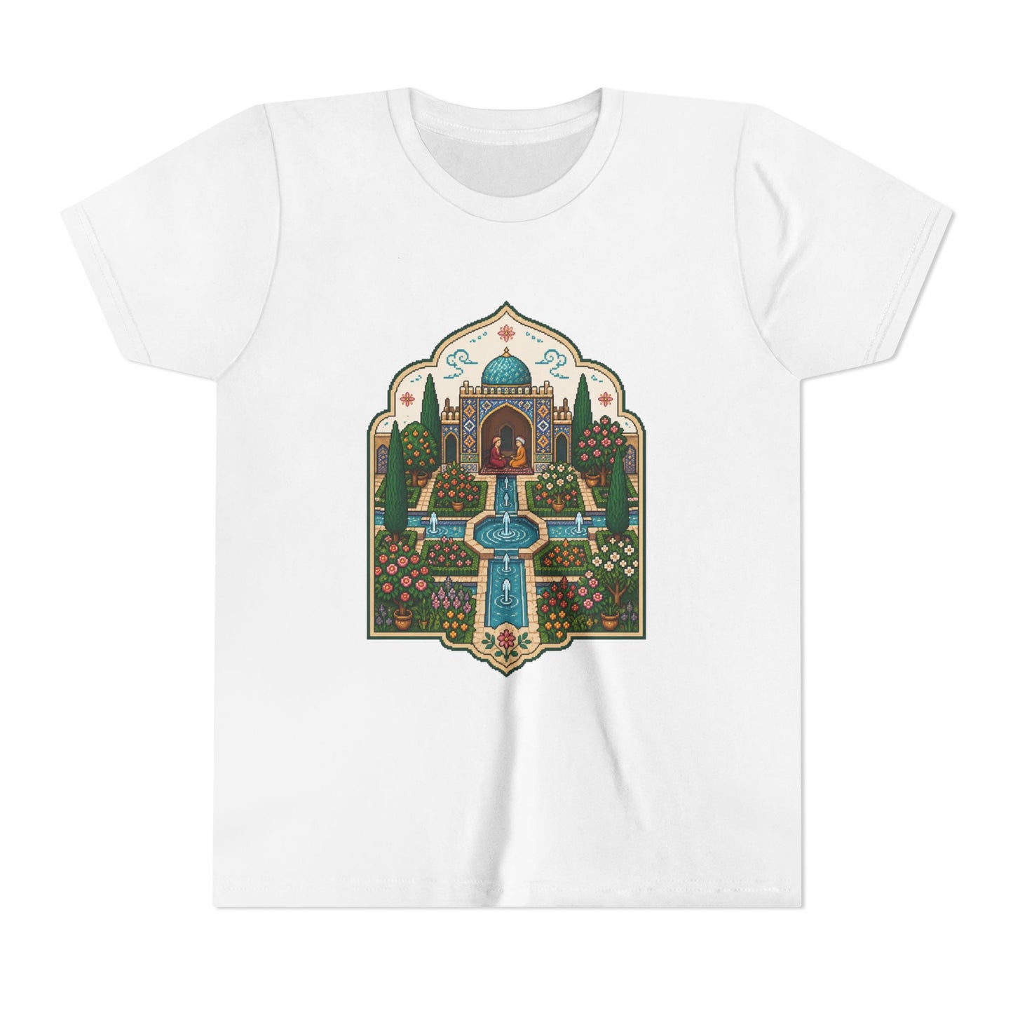 Persian Garden Miniature - Pixel Art Youth Tee