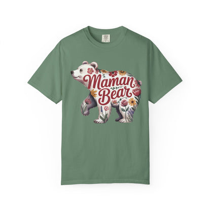 Maman Bear Floral  Premium Tee