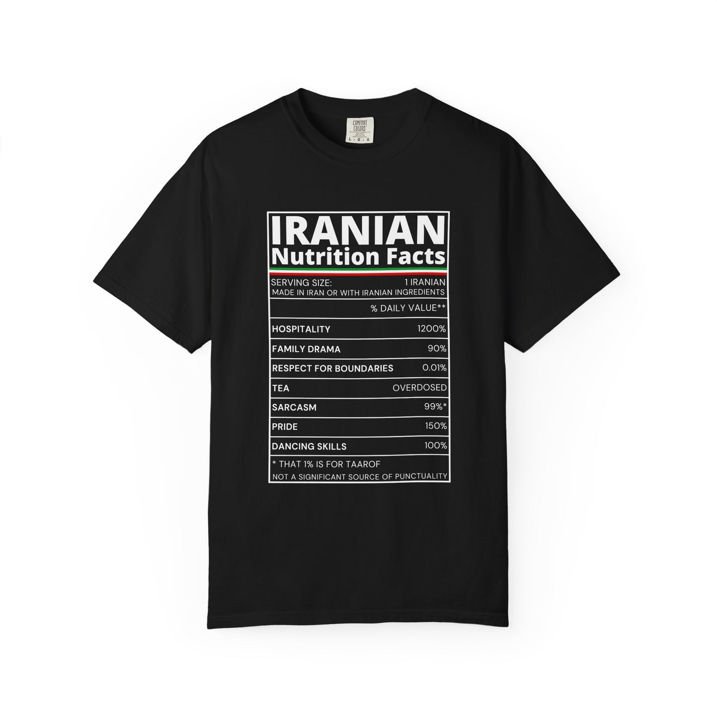 Iranian Nutrition Facts Premium Tee