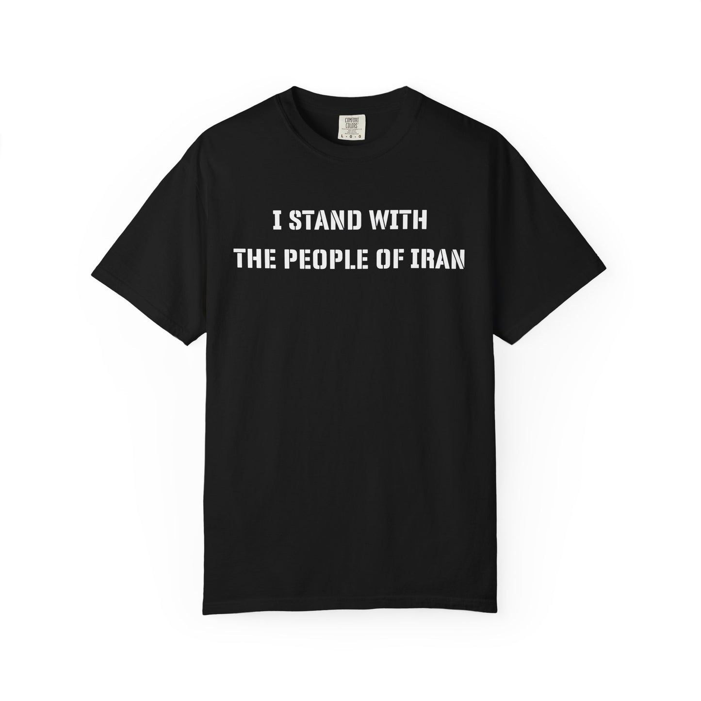 I Stand with the People of Iran - Stencil Premium Tee