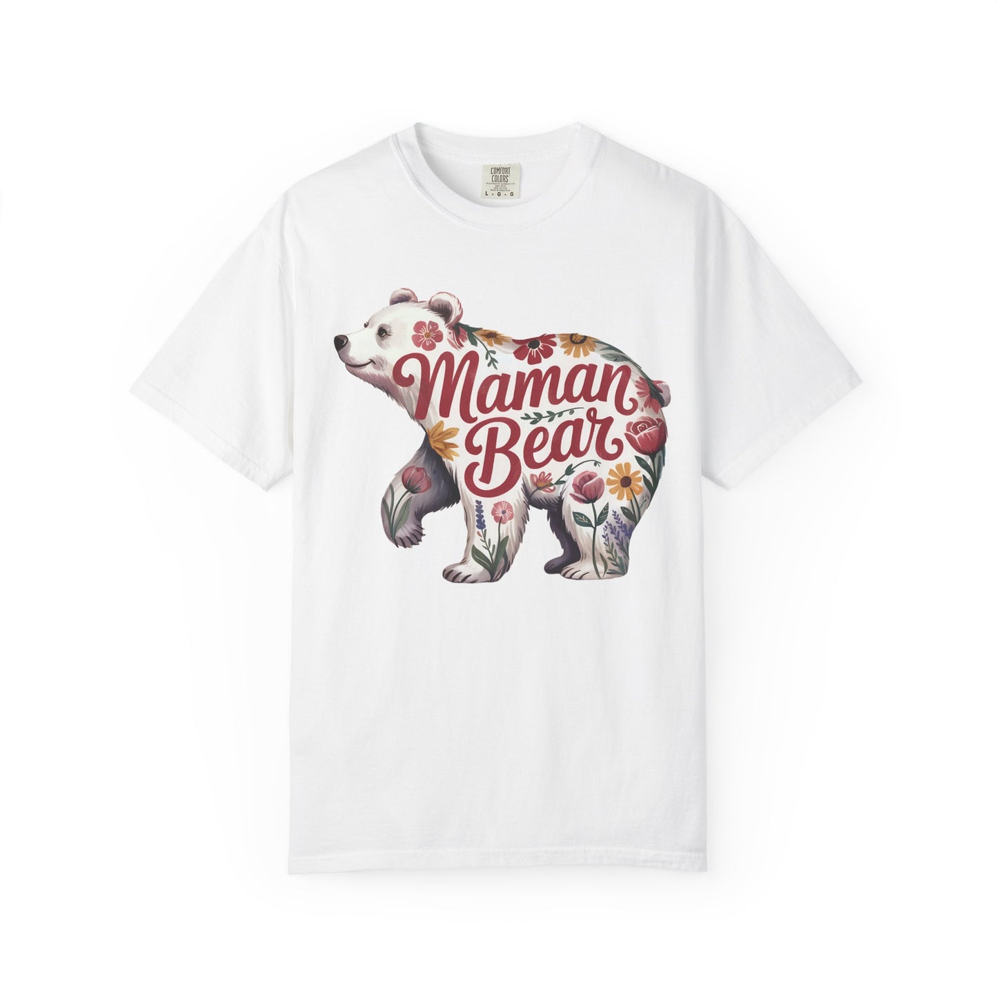 Maman Bear Floral  Premium Tee