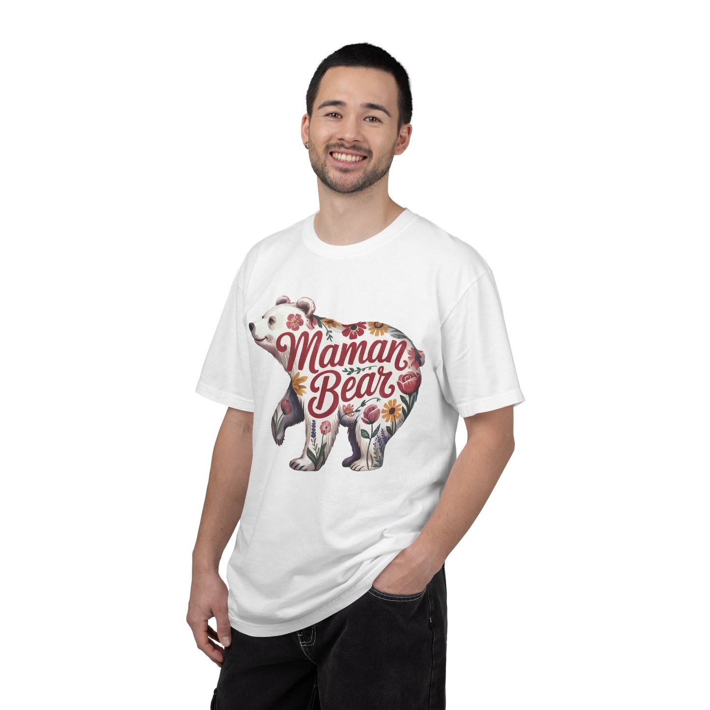 Maman Bear Floral  Premium Tee