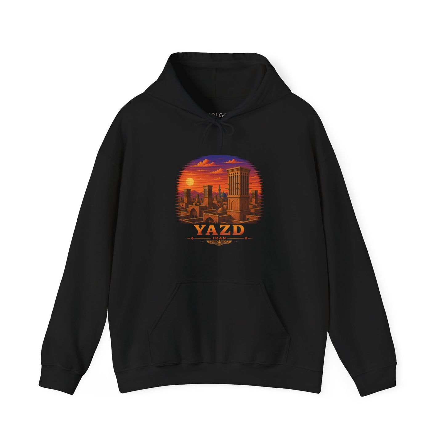Yazd Windcatchers - Pixel Art Hoodie