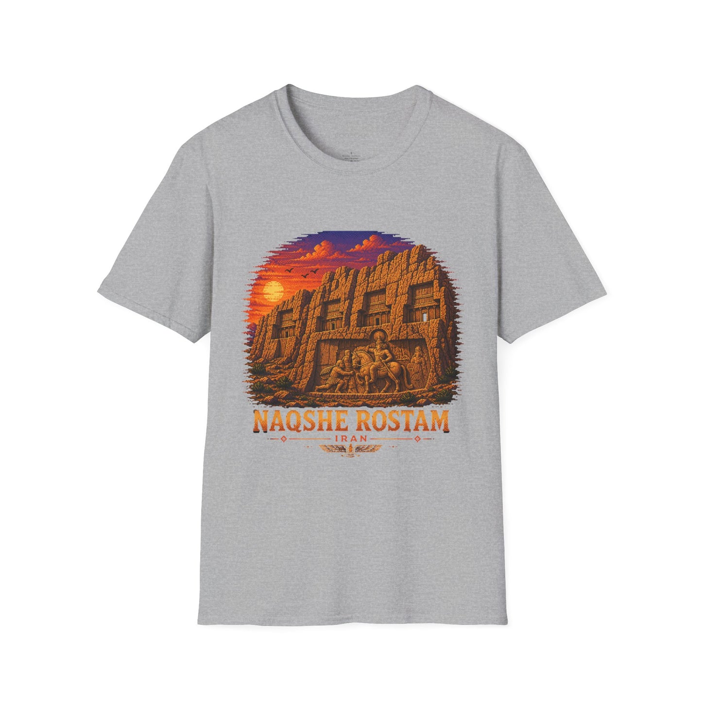 Naqshe Rostam - Pixel Art Unisex T-Shirt