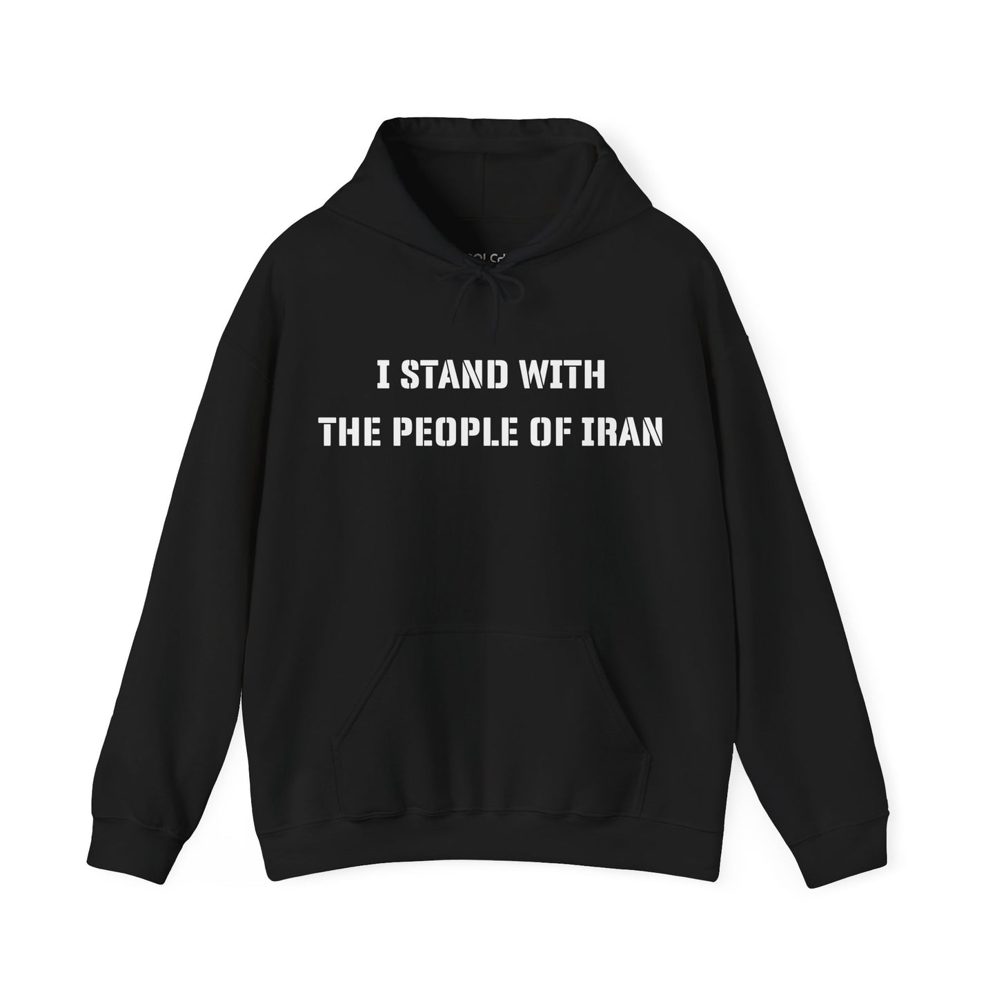 I Stand with the People of Iran - Stencil Hoodie