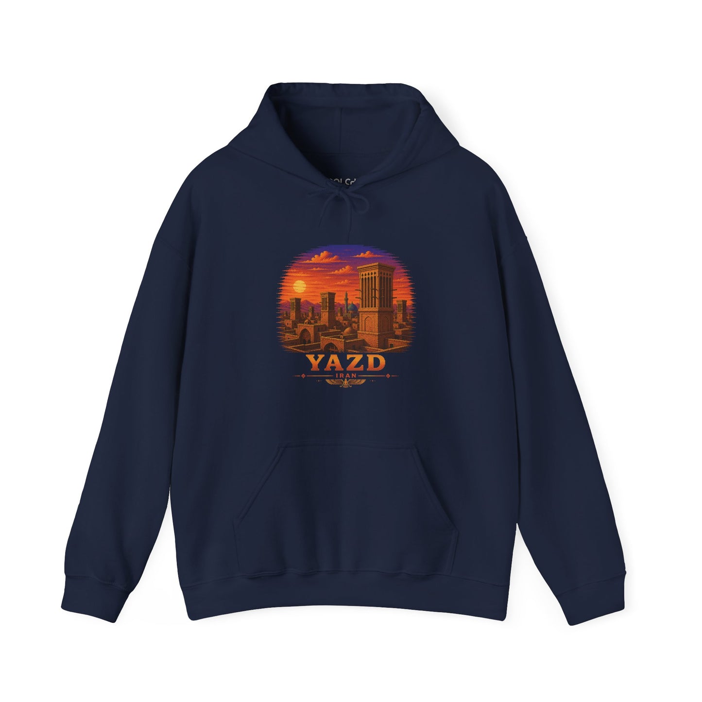 Yazd Windcatchers - Pixel Art Hoodie