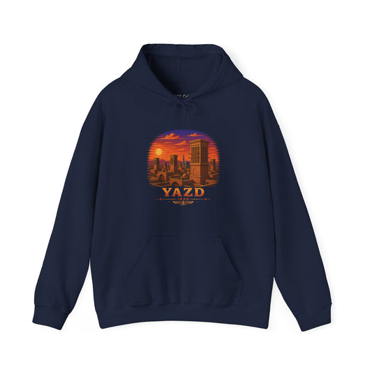Yazd Windcatchers - Pixel Art Hoodie