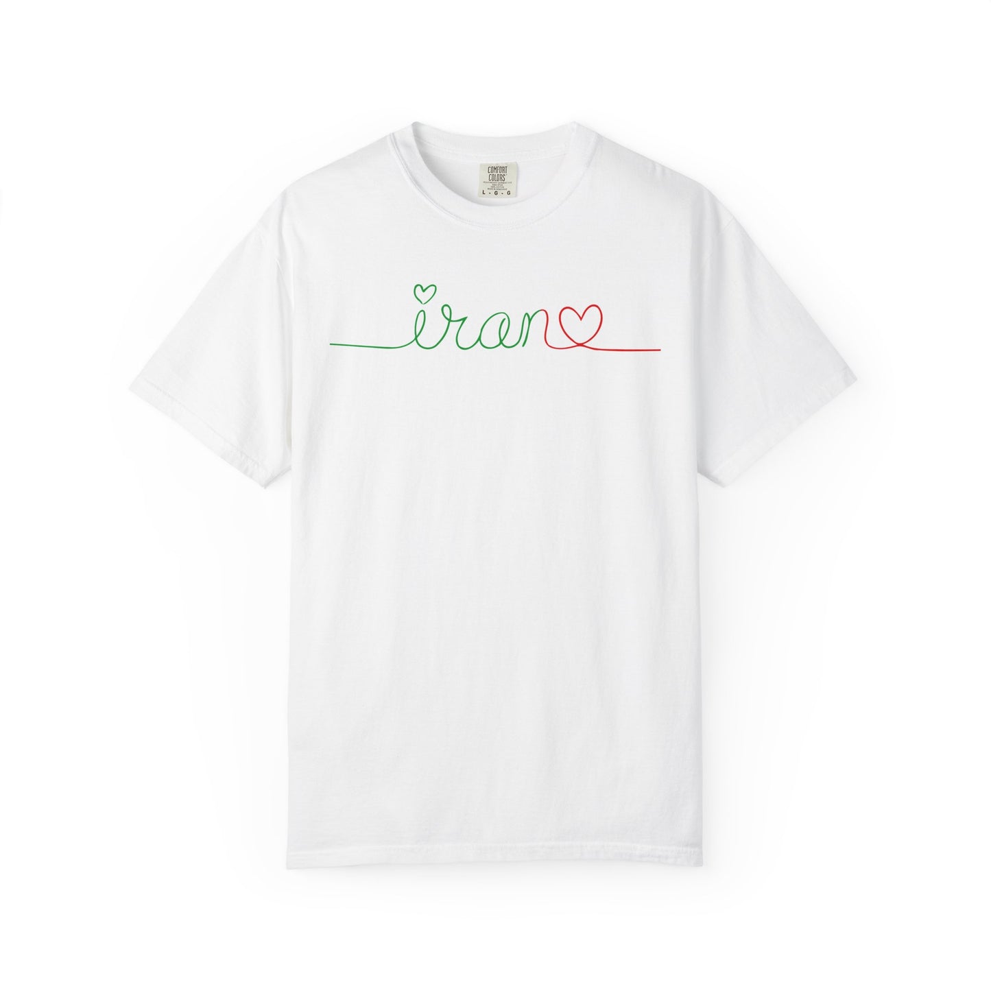 Iran Heart - Flag Colors Premium Tee