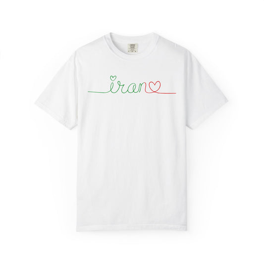 Iran Heart - Flag Colors Premium Tee