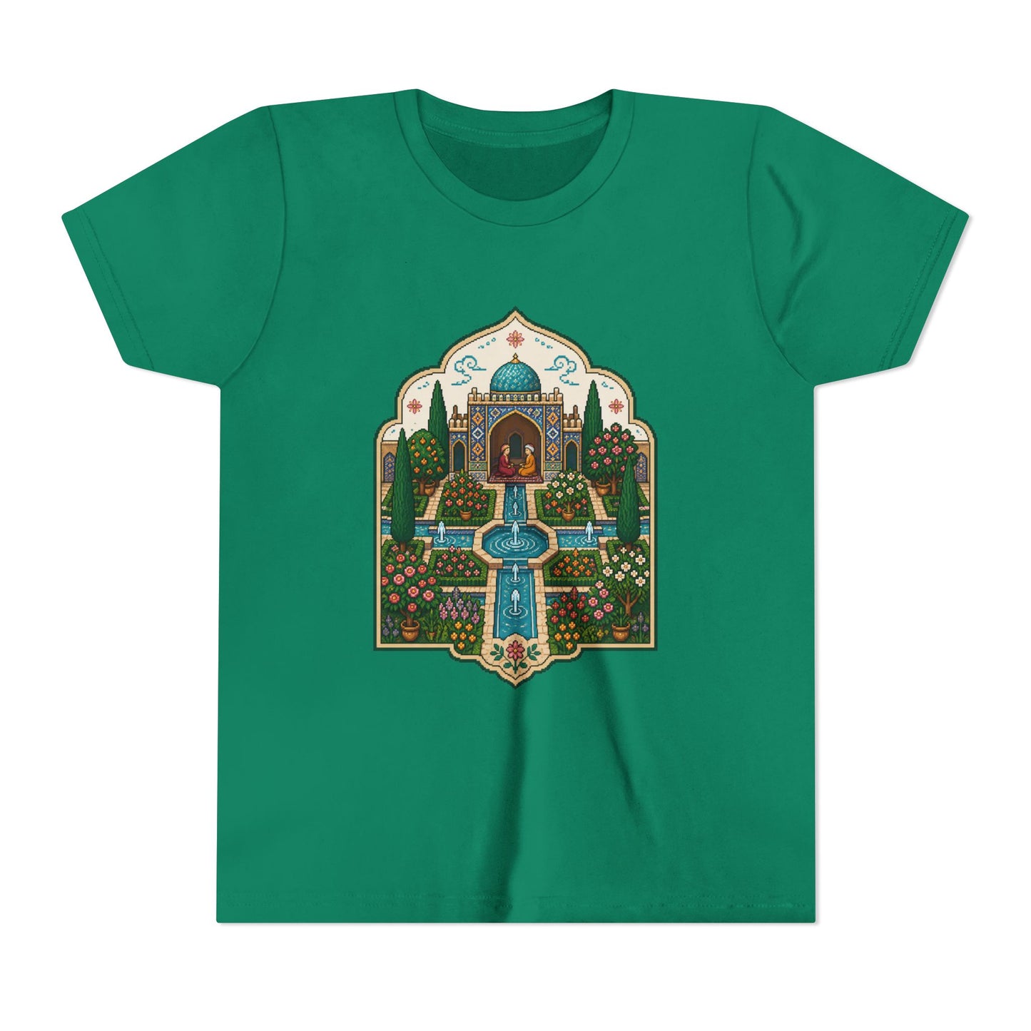 Persian Garden Miniature - Pixel Art Youth Tee