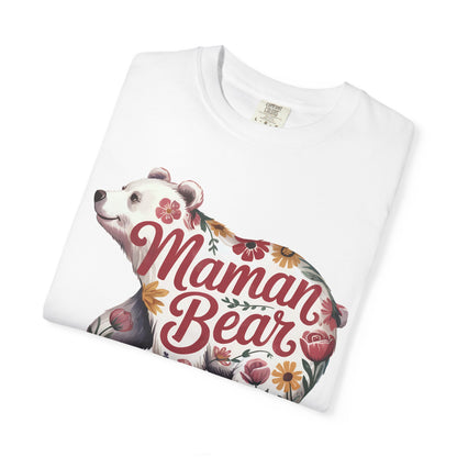 Maman Bear Floral  Premium Tee