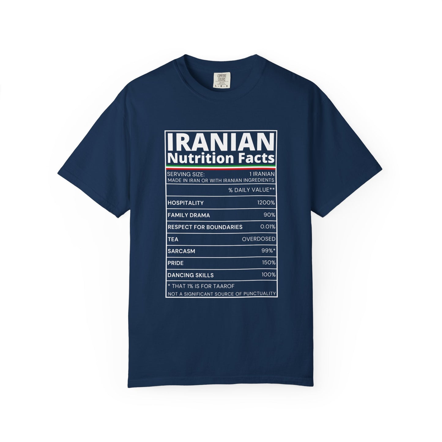 Iranian Nutrition Facts Premium Tee