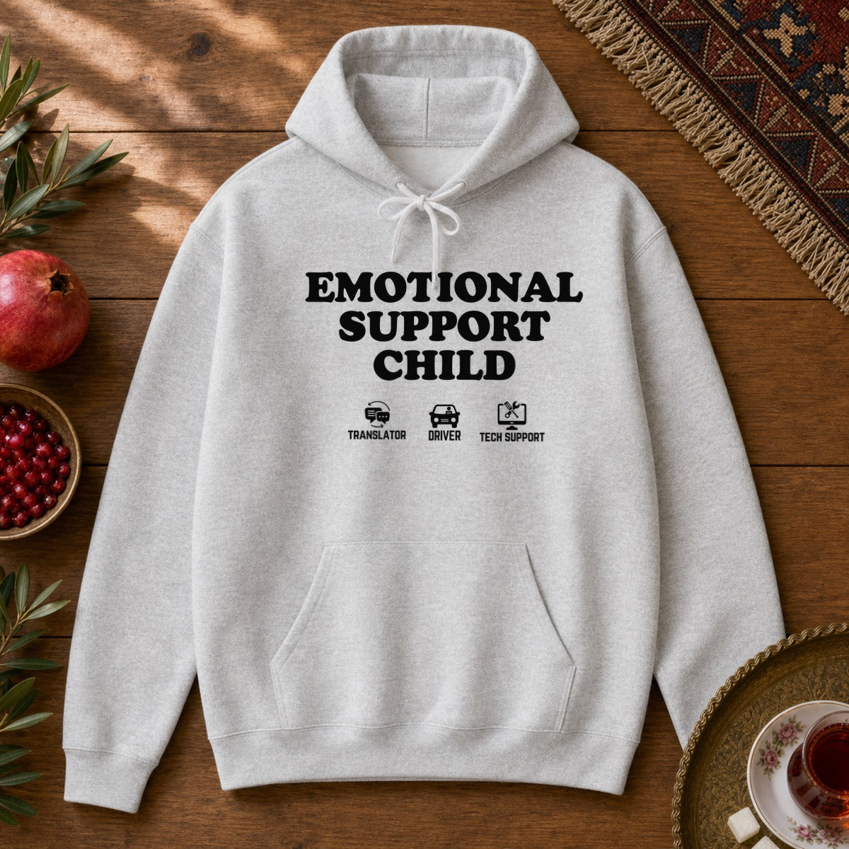 Emotional Support Child 2 Hoodie - Ash