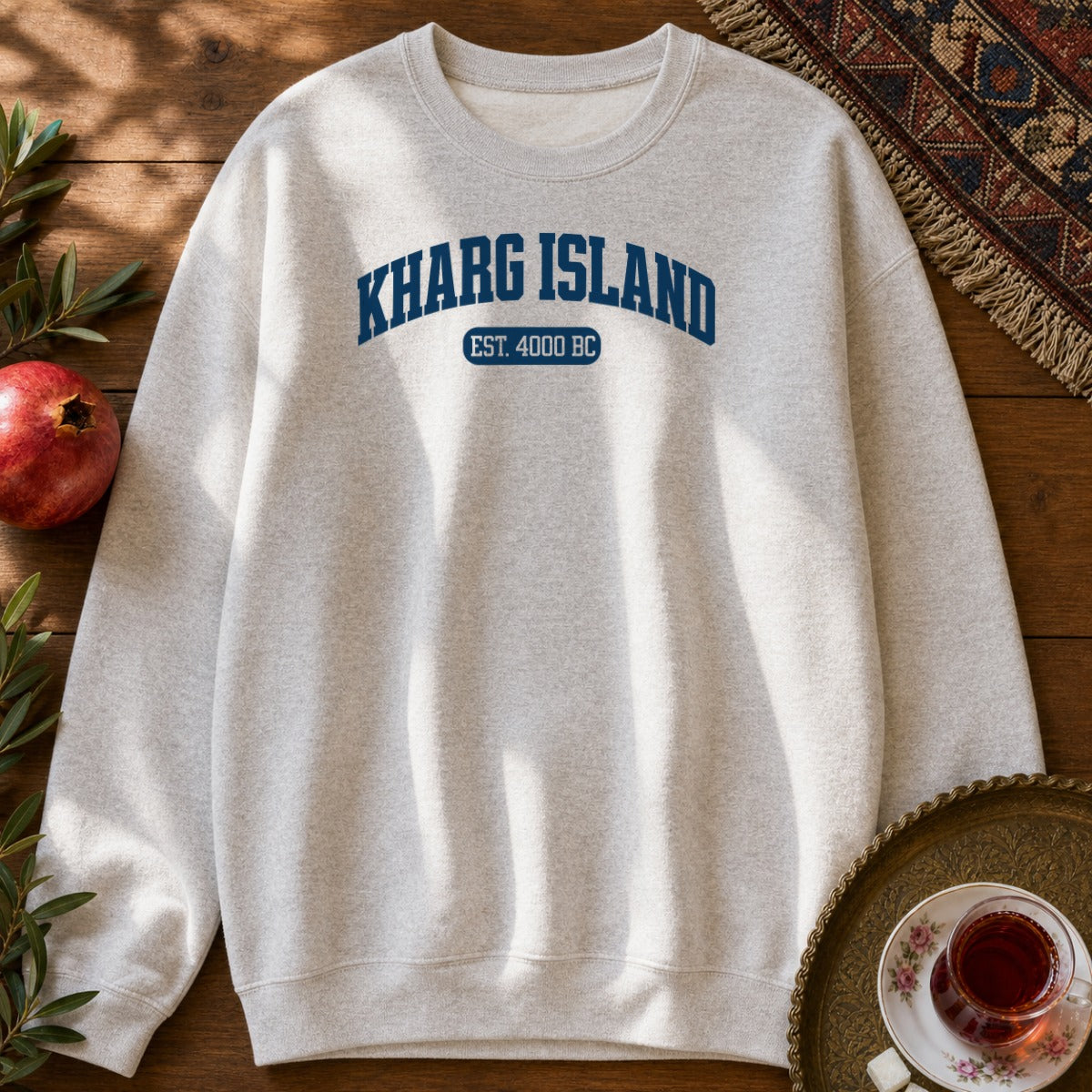 Kharg Island Est. 4000 BC Sweatshirt - Ash