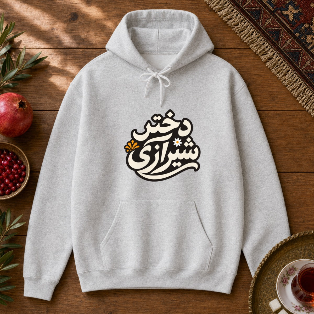 Dokhtar Shirazi Hoodie - Ash