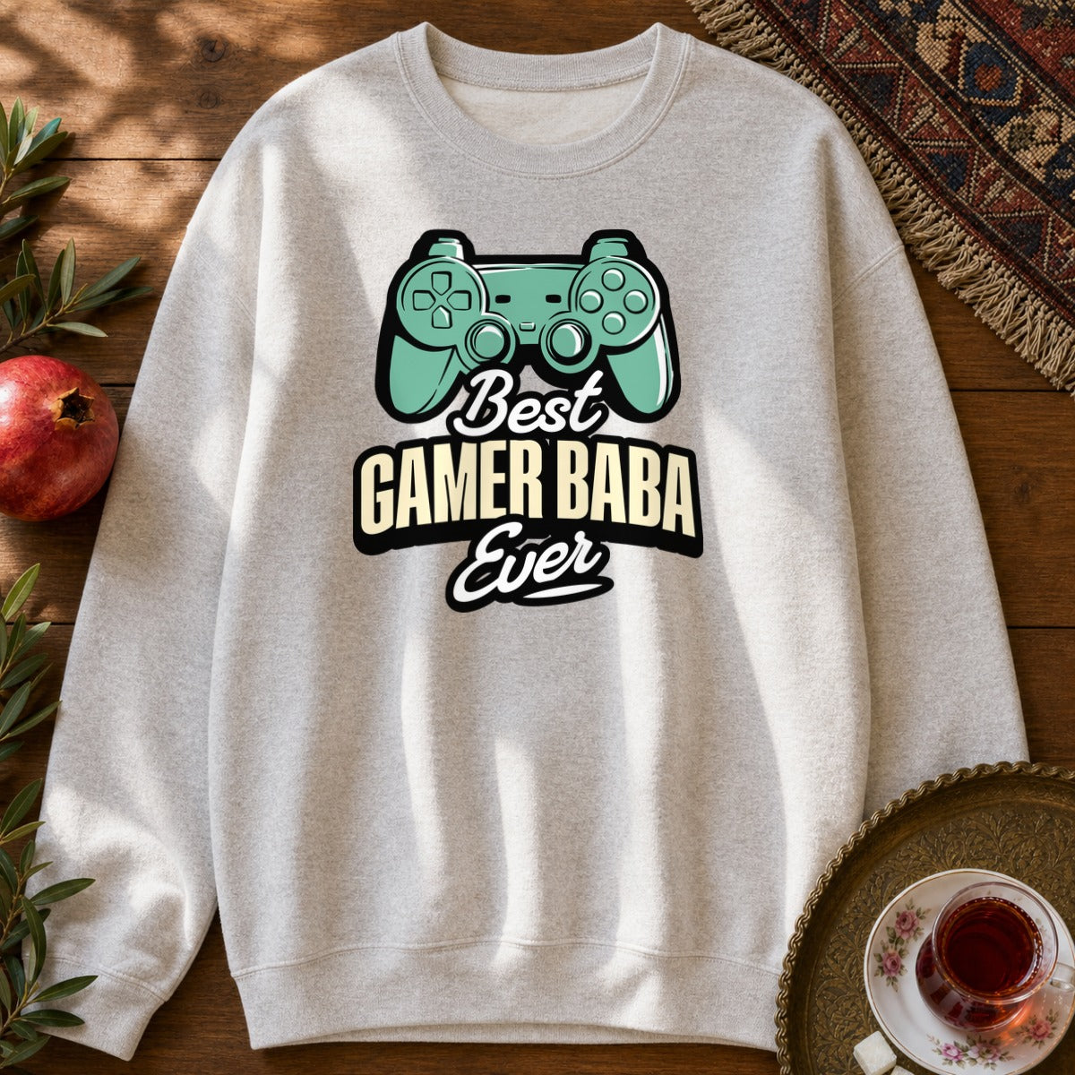 Gamer Baba Sweatshirt - Ash