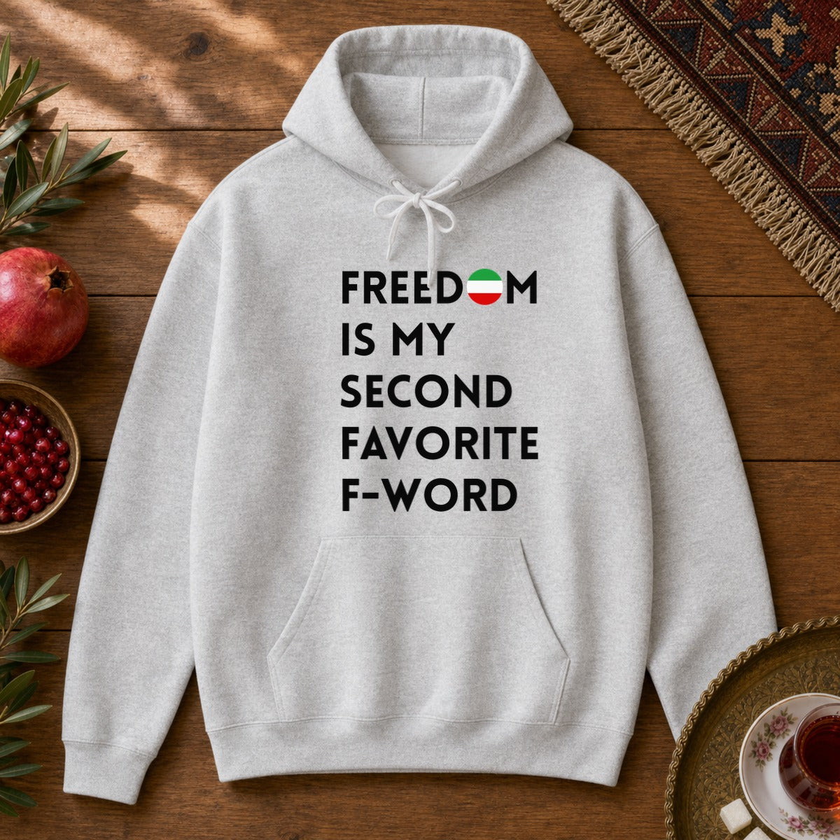Freedom is my Second Favorite F-word Hoodie - Ash