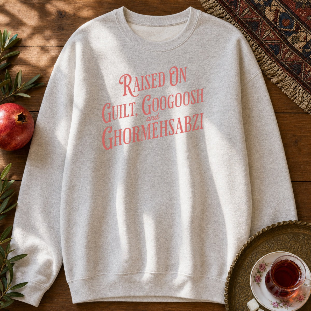 Guilt, Googoosh & Ghormehsabzi Sweatshirt - Ash