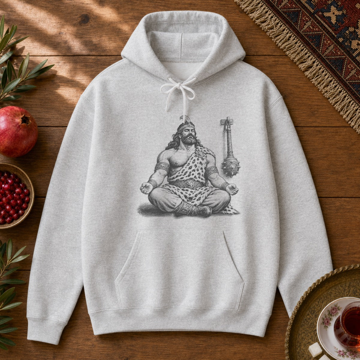 Meditating Rostam Hoodie - Ash