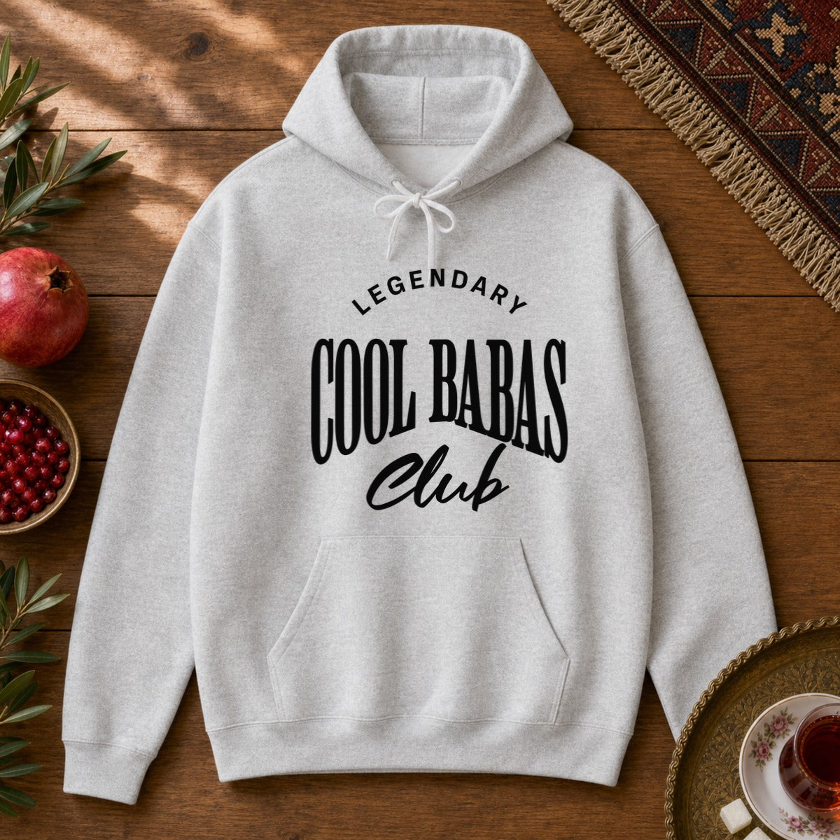 Cool Babas Club Hoodie - Ash