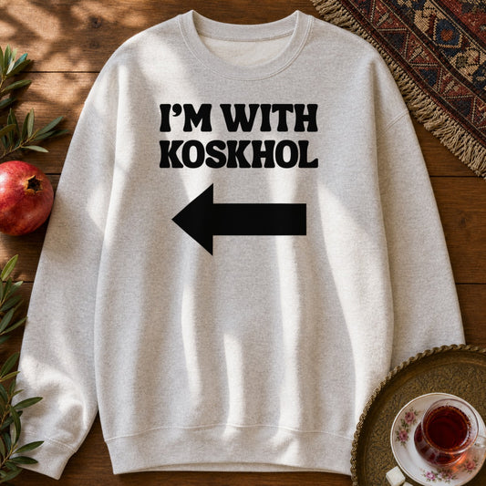 I'm with Koskhol - Right Sweatshirt - Ash