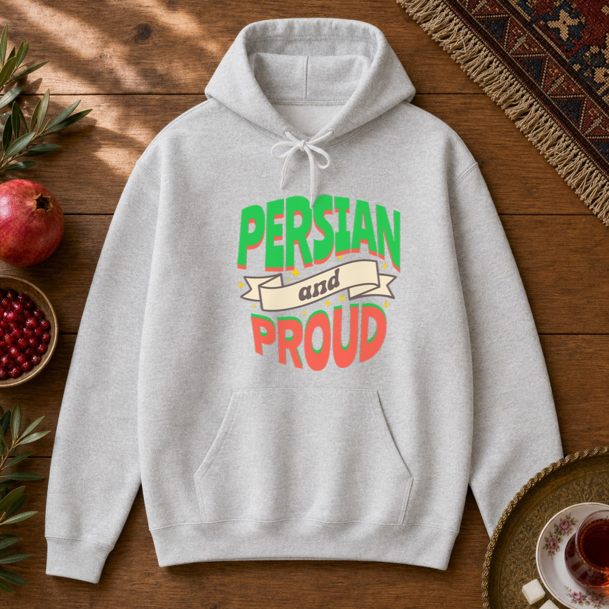 Persian & Proud Hoodie - Ash