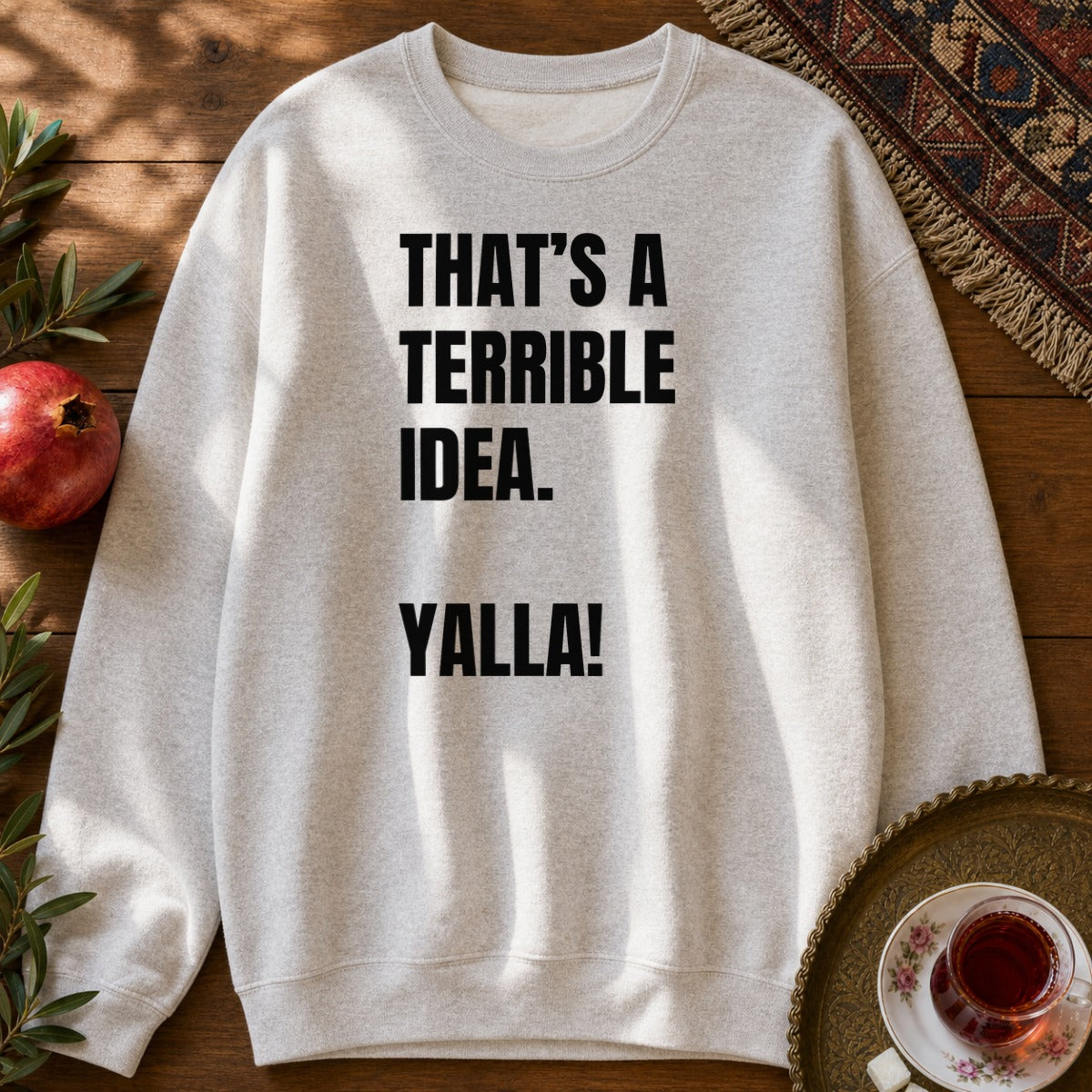 Yalla! Sweatshirt - Ash