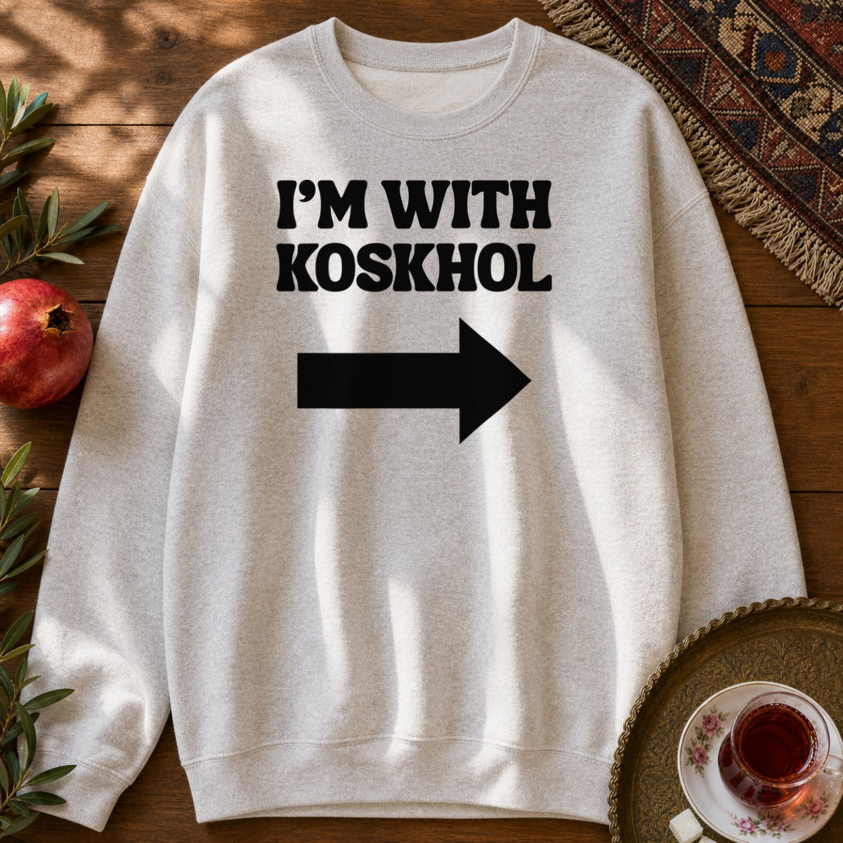 I'm with Koskhol - Left Sweatshirt - Ash