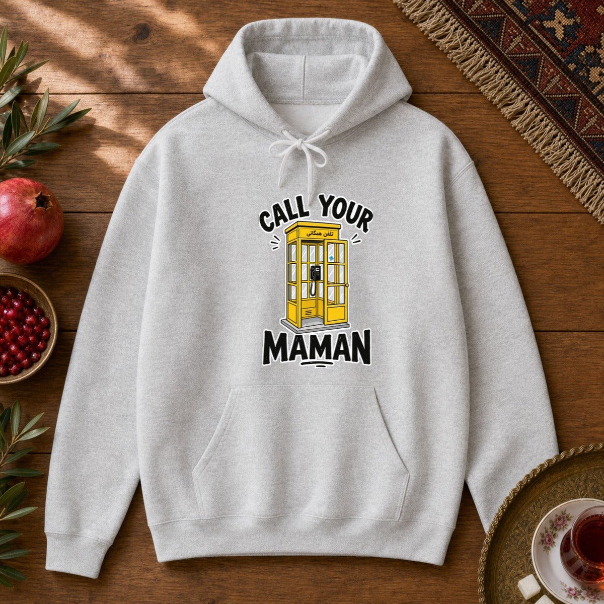Call your Maman Hoodie - Ash