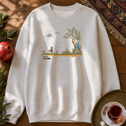 Retro Quest - Pixel Art Sweatshirt - Ash