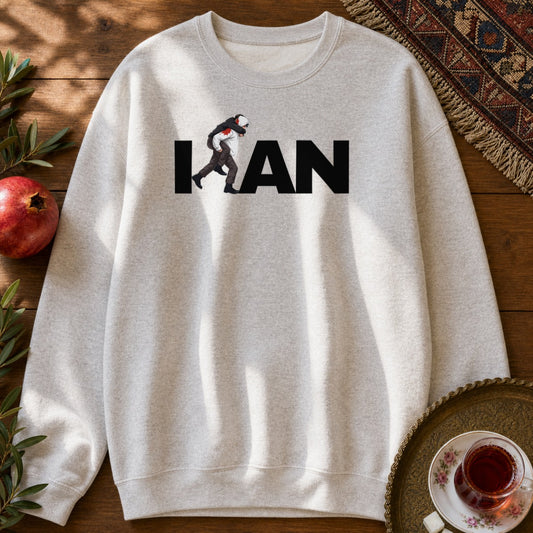 Iran's Fighter (Hamid Mahdavi) Sweatshirt - Ash