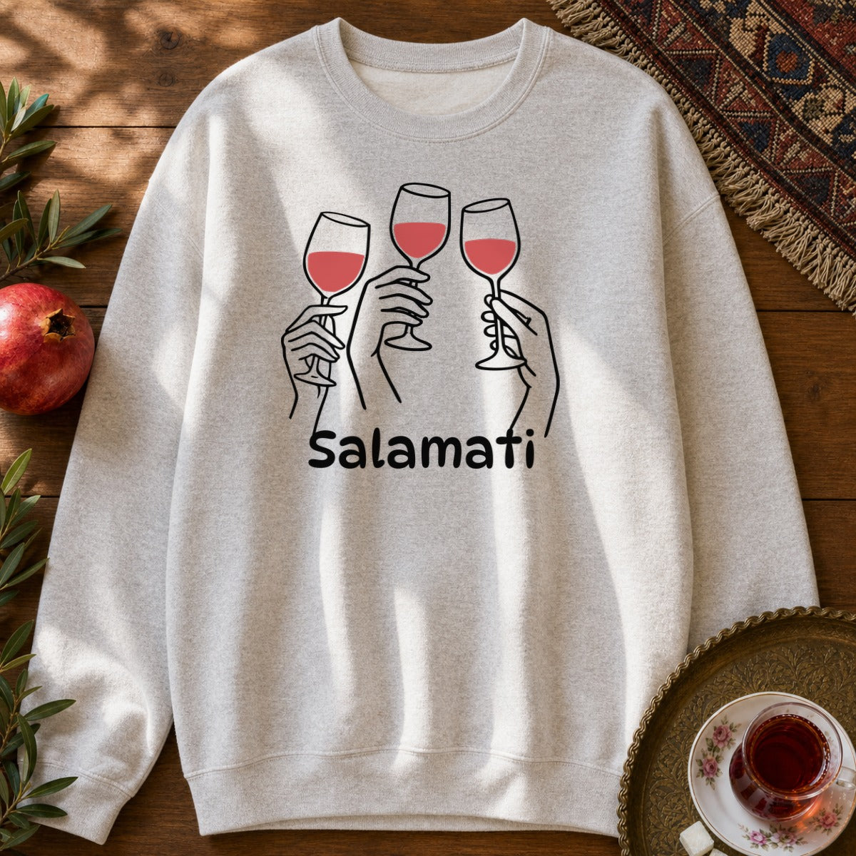 Salamati Wine Sweatshirt - Ash