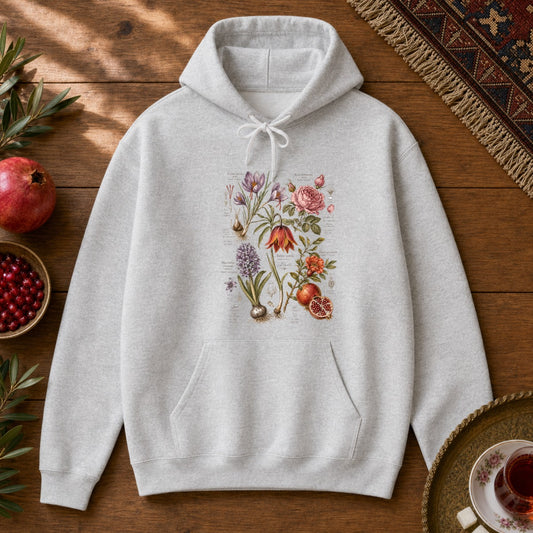 Flora of Iran Hoodie - Ash