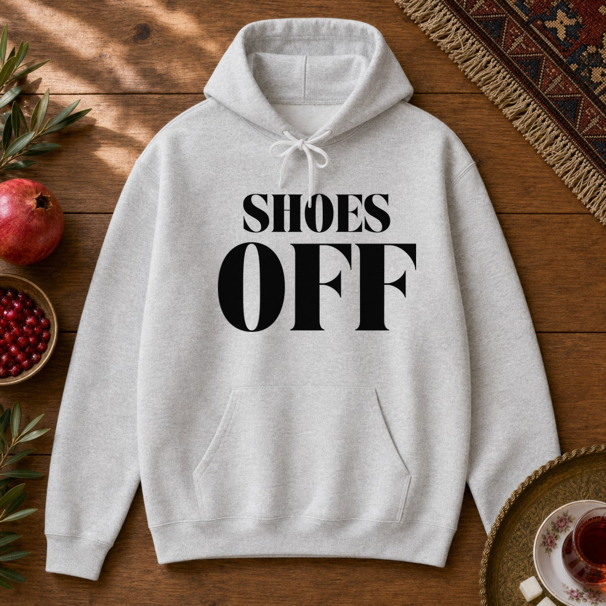 Shoes Off Hoodie - Ash