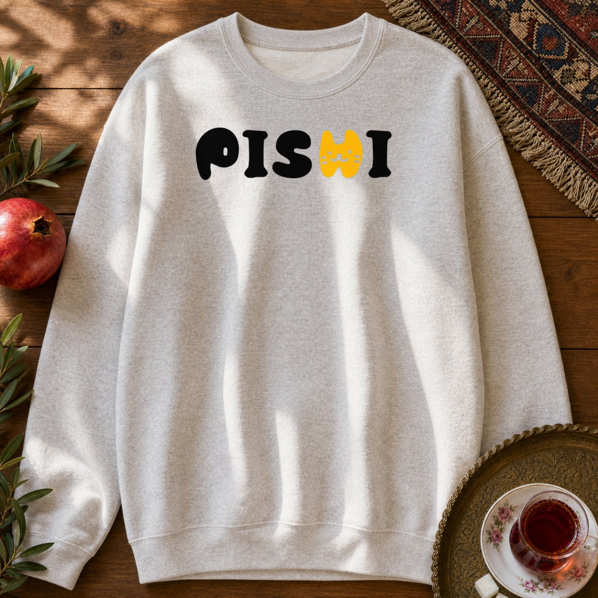 Pishi Type Sweatshirt - Ash