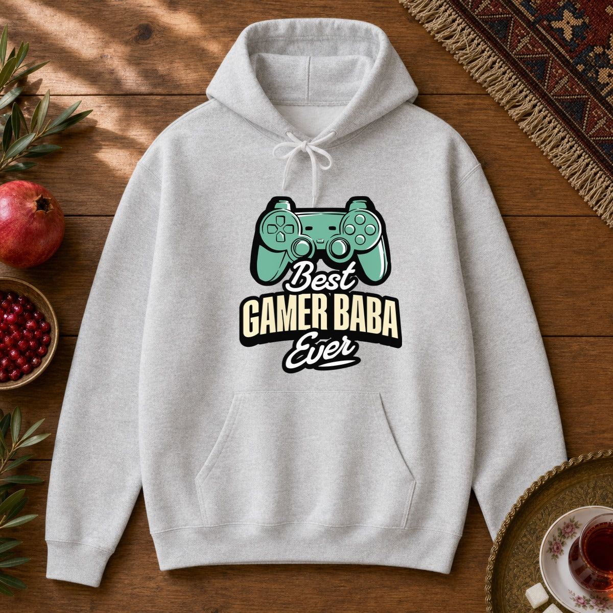 Gamer Baba Hoodie - Ash