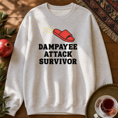 Dampayee Attack Survivor Sweatshirt - Ash