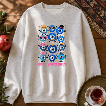 Good Vibes Only Sweatshirt - Ash