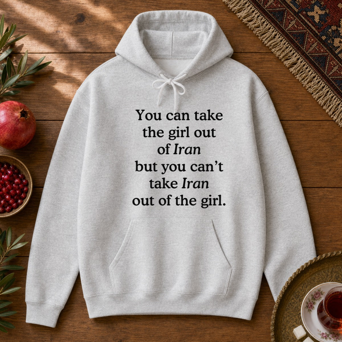 Girl out of Iran Hoodie - Ash