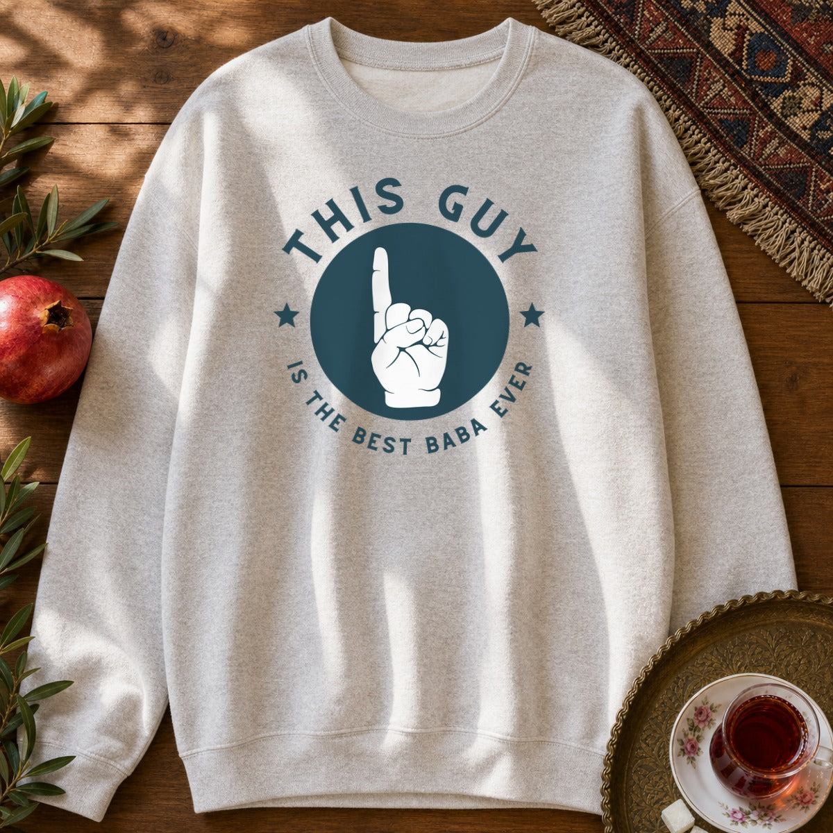 This guy is the best Baba Sweatshirt - Ash
